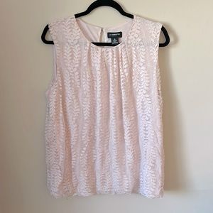 Liz Claiborne  Light Pink  Sleeveless Blouse